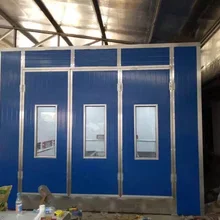 Горячая покрасочный бокс для авто с электрической и дизельной горелкой варианты тепла, пожалуйста, свяжитесь, чтобы получить окончательную цену