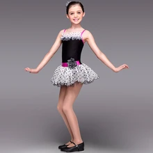 Гимнастическое трико для девочек, новая танцевальная балетная юбка для девочек, оригинальное платье на бретельках, одежда для выступлений, костюмы