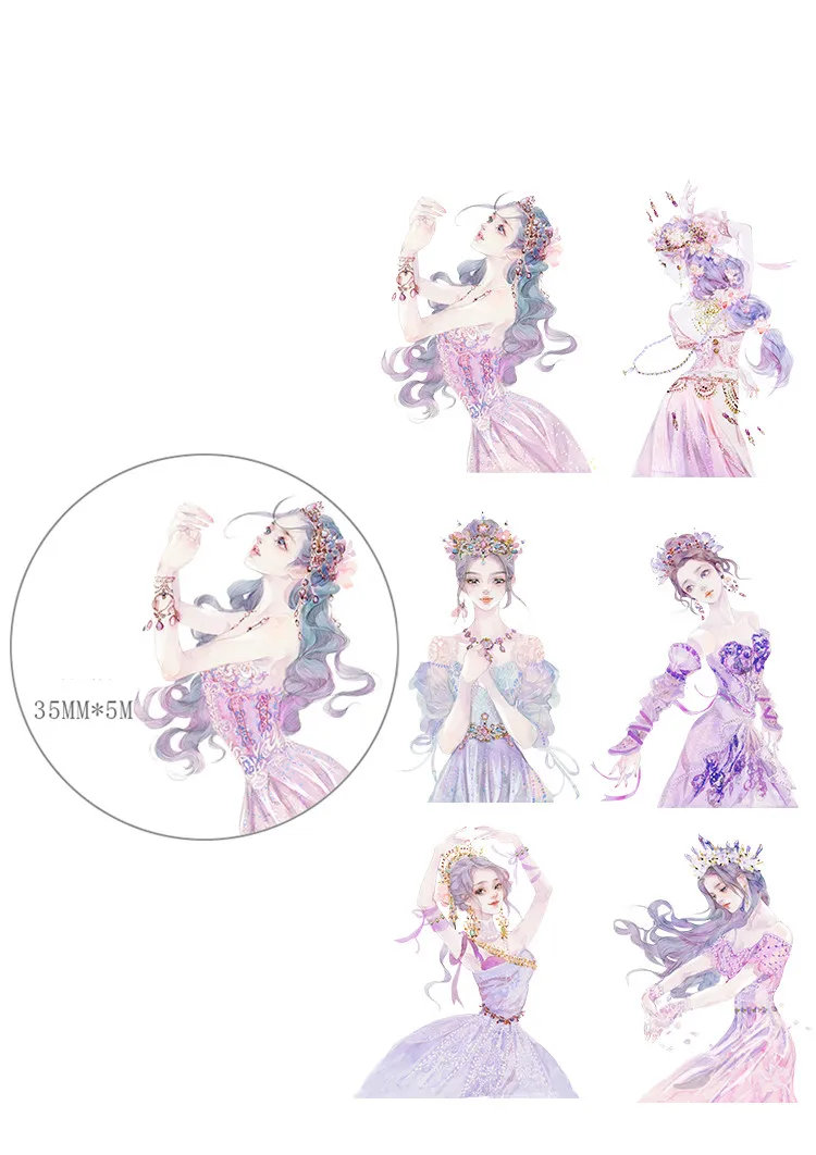 

35MM wide Fairy maiden decoration washi tape DIY planner scrapbooking diary masking tape escolar