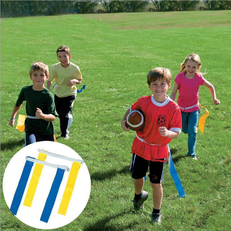 

4pc/Set Hot Outdoor Toy Running Chase game Kit Streamer Ribbon Children Movement Fight Ability Develop Lawn Beach Team Work