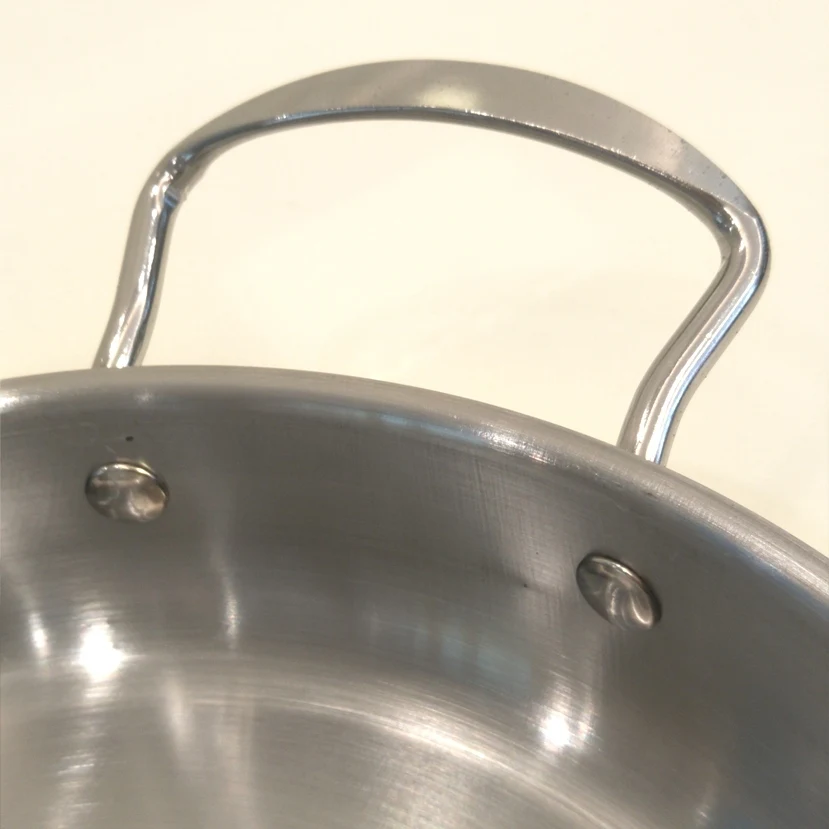 Сковорода жаровни и сковороды из нержавеющей стали без покрытия (diame:22 см)|pan stainless