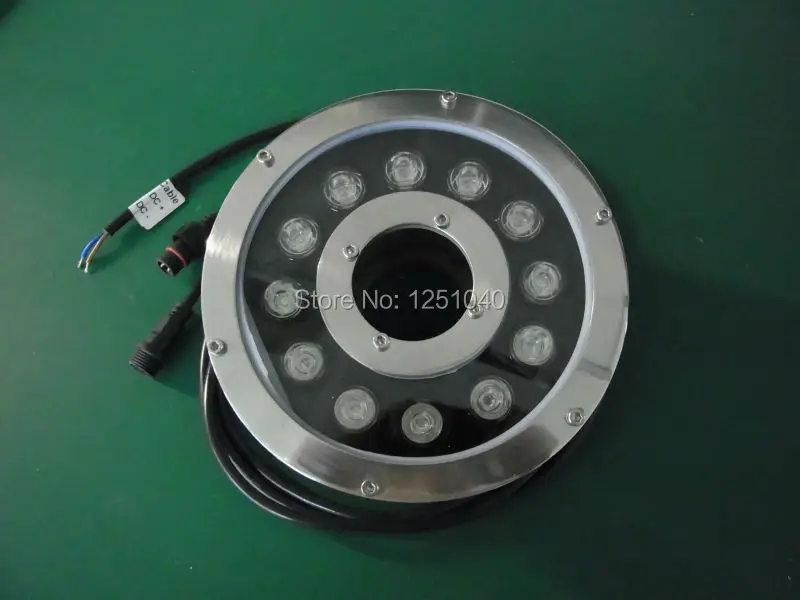 

Factory Direct Sales 12W Round Underwater LED Light DC 24V Waterproof IP68 Swimming Pool Lights CE RoHS Pond Lamps Fountain Lamp
