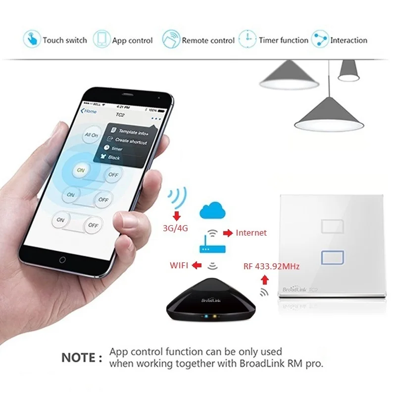 Broadlink RM Pro Universal wireless remote controller Smart home Automation+TC2