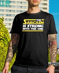 Gildan бренд сарказм сильный с этим один футболка 2019 Летняя мужская футболка с коротким рукавом