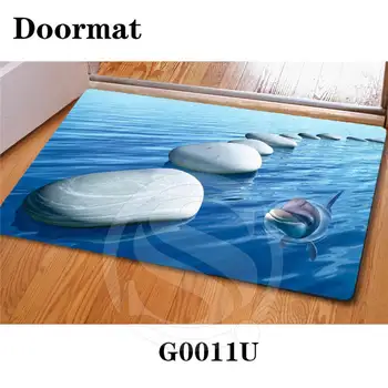

Free Shipping beautiful stone Zen stone Custom Doormat Home Decor Bedroom Carpet Classic Durable Floor Mat SQ0630-RT553