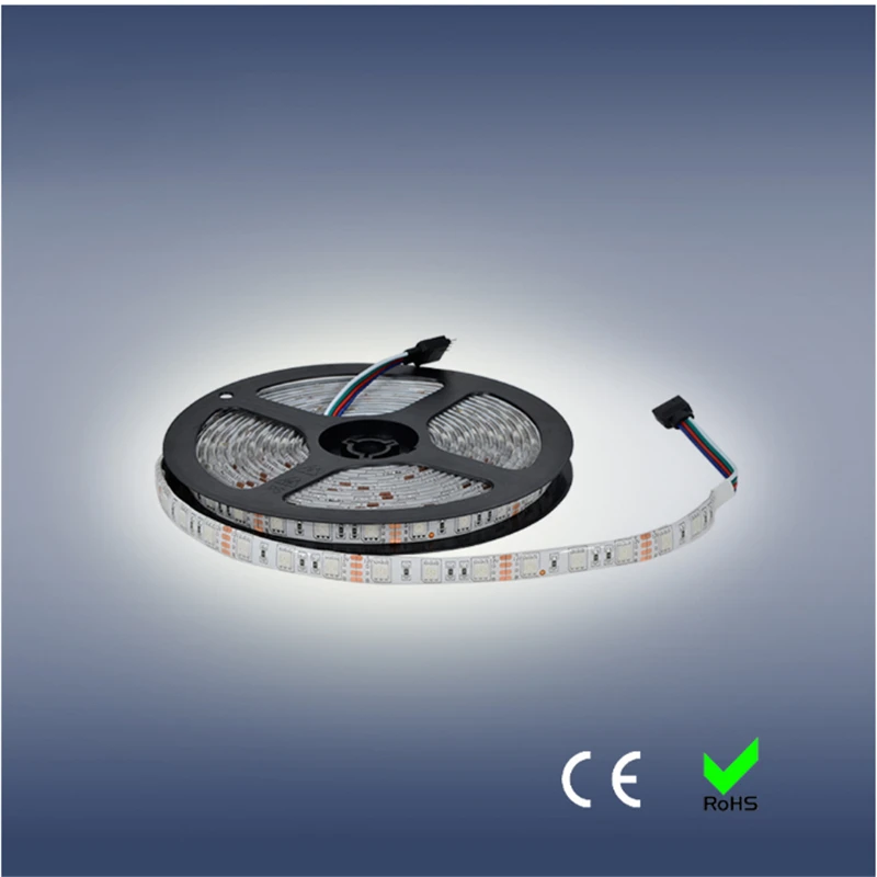 buy 5m roll Free shipping RGB LED strip SMD 5050 60LED M color changing ,LED RGB softstrip 12V DC IP65,IP20 Epistar LED