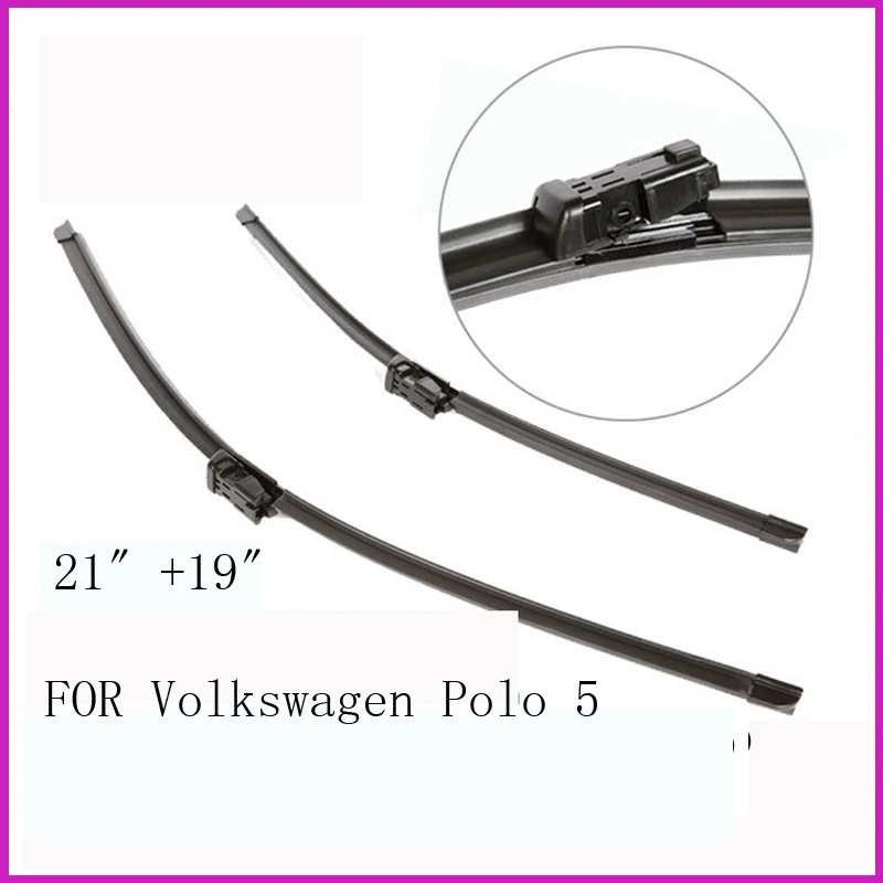 Windscreen wiper blades for Volkswagen Polo 5, 21"+19"(2005 2009),All