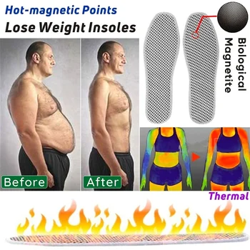

Good Healthy 1 Pair Magnetic Therapy Insoles Self-Heating Slimming Pain Relief Reflexology Massage