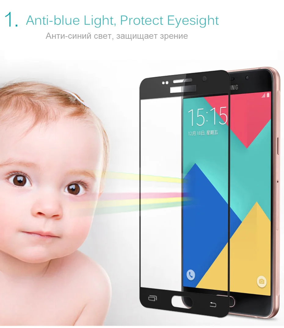 YAMIZOO Tempered Glass For Samsung Galaxy j5 j3 j7 2017 2016 Protective Glass On Film For Samsung a5 a3 a7 2017 Screen Protector (5)