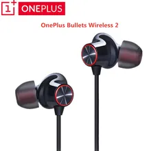 Новые оригинальные беспроводные наушники Oneplus Bullets 2 aptX с шейным ремешком, гибридное магнитное управление микрофоном, быстрое зарядное устройство для Oneplus 7/7Pro/6T