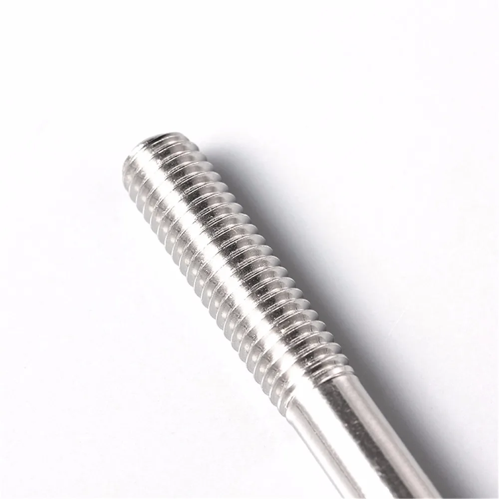 M10 x 140mm Stud Screws Double End Threaded Machine Wood Screw Bolt Stud 10Pcs