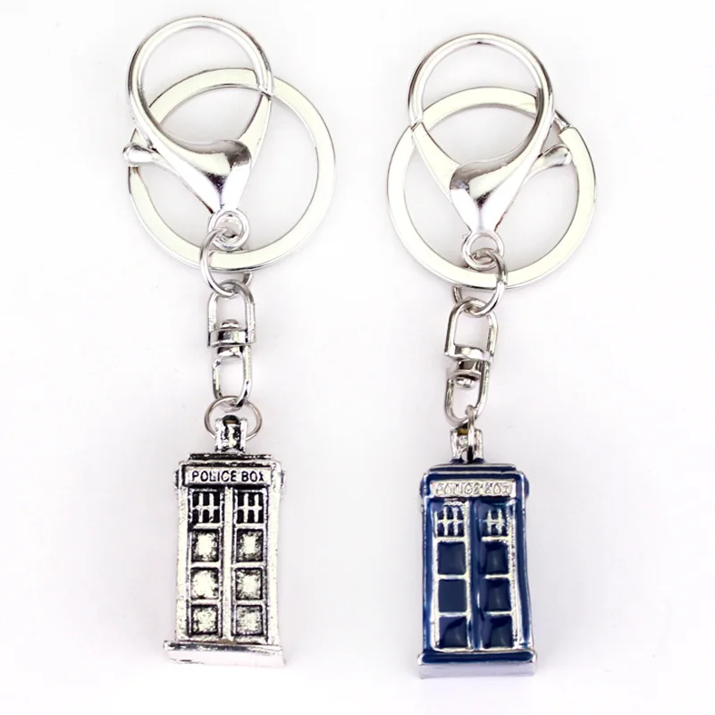 

New Doctor Who KeyChain TARDIS Pendant Key Rings Gift Chaveiro Car Jewelry Movie Key Holder Cosplay Toys