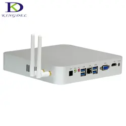 Kingdel 4 ядра безвентиляторный мини-компьютер Intel Celeron n3150 braswell HTPC промышленного Мини-ПК с 2 * RS232 COM Wi-Fi windows10 Pro