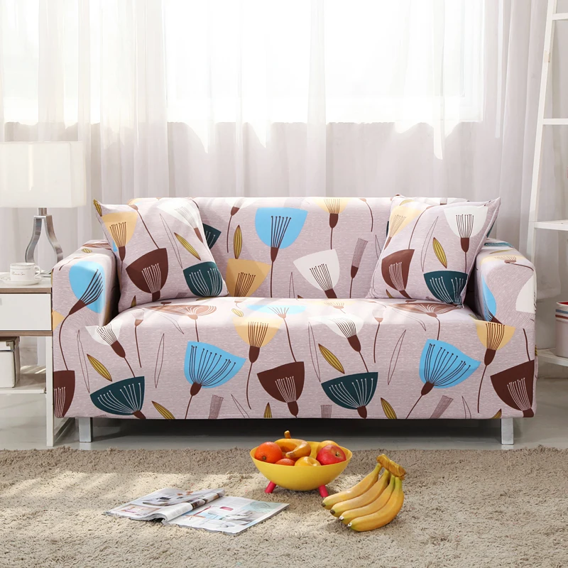 Современная мебель, декоративный защитный чехол для дивана с геометрическим цветочным принтом, съемный эластичный Эластичный чехол для дивана