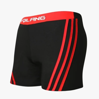 

Summer Men Swim Trunks Breathable Striped Swimming Trunks Low Waist Swimsuit For Male Boxer Briefs Sunga Gym Beach Shorts