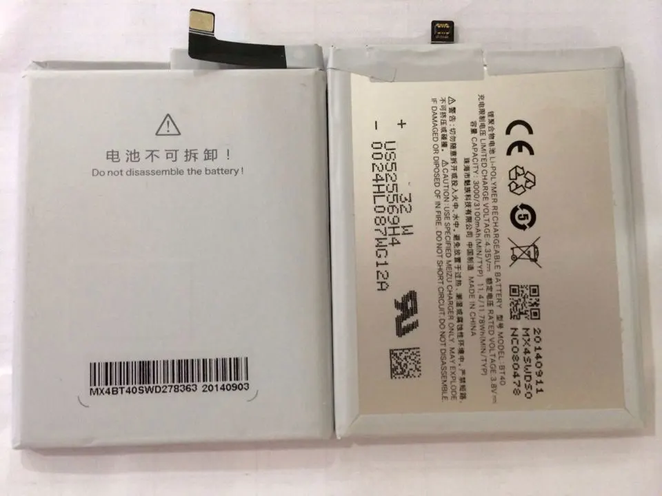 ALLCCX высококачественный мобильный аккумулятор BT40 для MEIZU MX4 M460 M461 с хорошим
