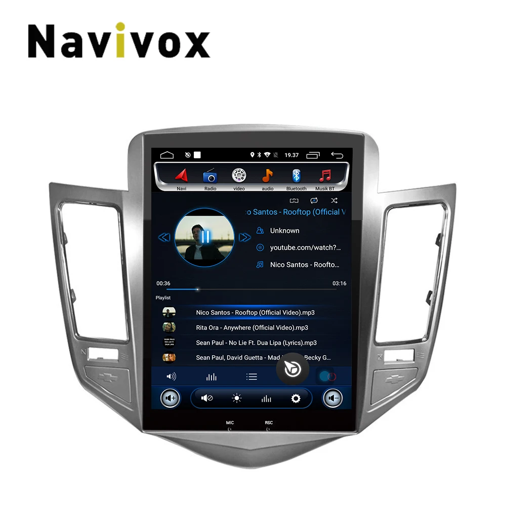 Discount 32G ROM Vertical screen android 6.0system car gps multimedia video radio player in dash for Chevrolet CRUZE navigation stereo 3