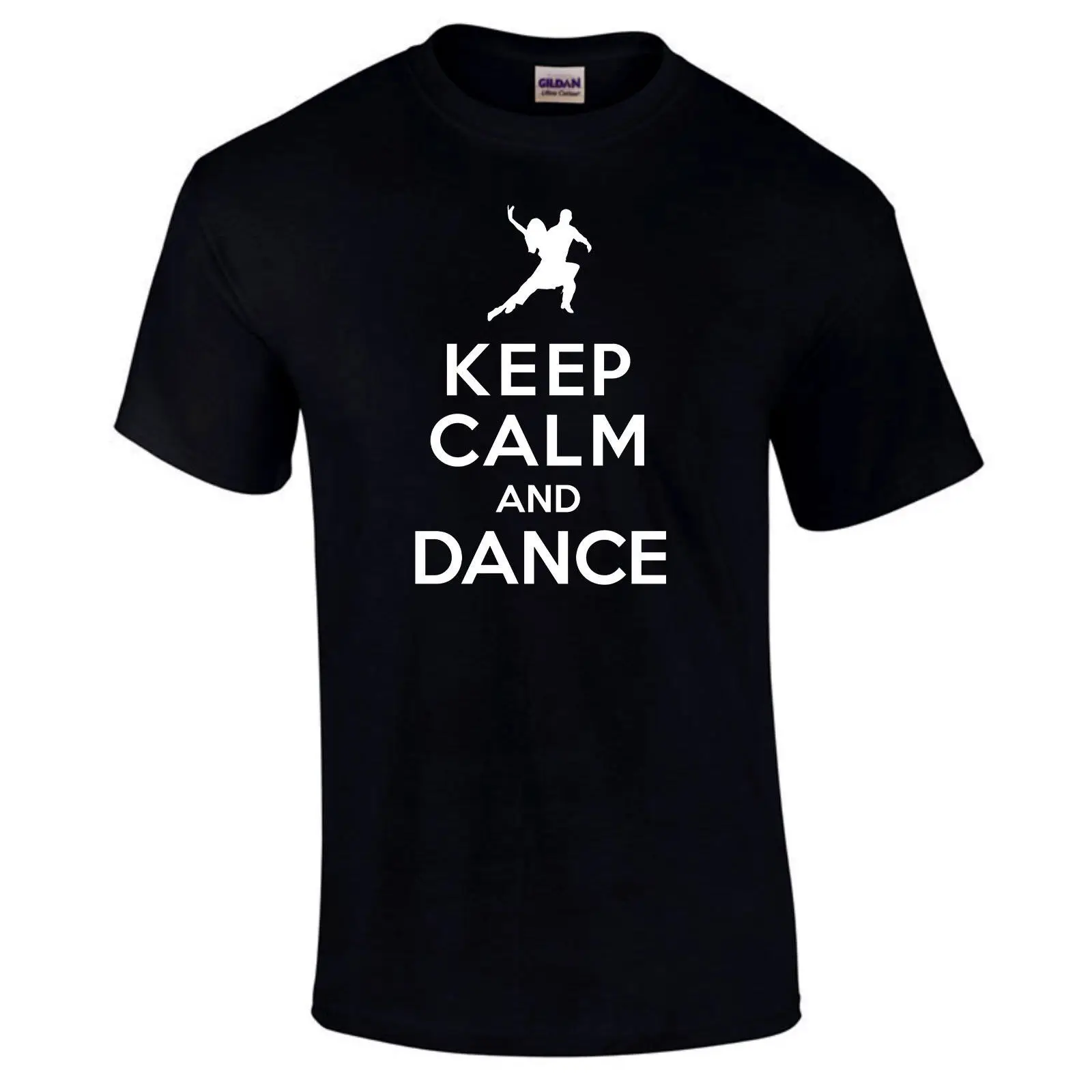 Keep Calm And Dance унисекс строго забавная футболка премиум класса выбор цвета до 5XL