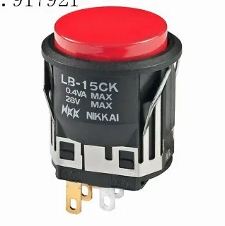 

[ZOB] LB-15CKW01 Japan nkk circular illuminated pushbutton switch LB-15CK self-resetting illuminated push button switch --5PCS/