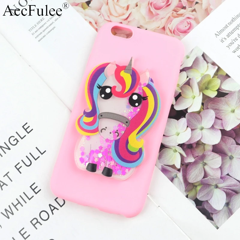 Bling Cute Horse Case for Samsung Galaxy J1 mini Ace J2 Prime J3 J5 J7 Dynamic Glitter Liquid Horse Soft TPU Cover - Цвет: 3D RoseHorse Pink