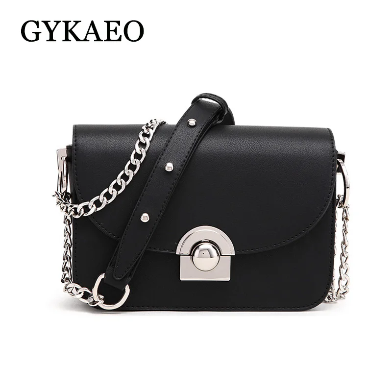 

GYKAEO Girls Elegant Shoulder Bags Handbags Women Famous Brands Street Fashion Flap Messenger Bag Ladies Shopping Crossbody Bags