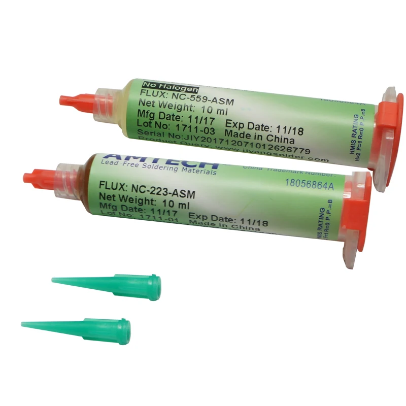 2 pcs/lot Original Amtech NC-559-ASM NC-223-ASM 10ML 10cc Solder Flux Soldering Paste