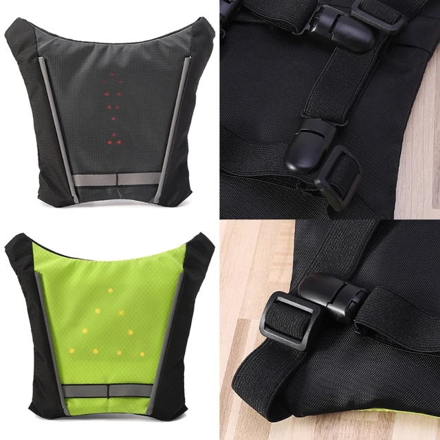Cheap Nylon Cycling Vest Outdoor Warning LED Light Safety Jacket Single Signal Reflective Cheap Nylon Cycling Vest Outdoor Warning LED Light Safety Jacket Single Signal Reflective