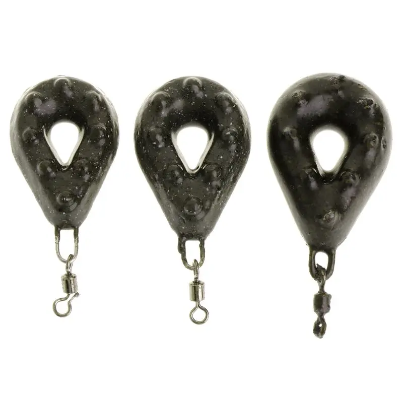 

Fishing Sinker Water Drop Lead Weights With Swivel 40g/50g/60g Rotating Carp Fishing Tackle Lure Baits