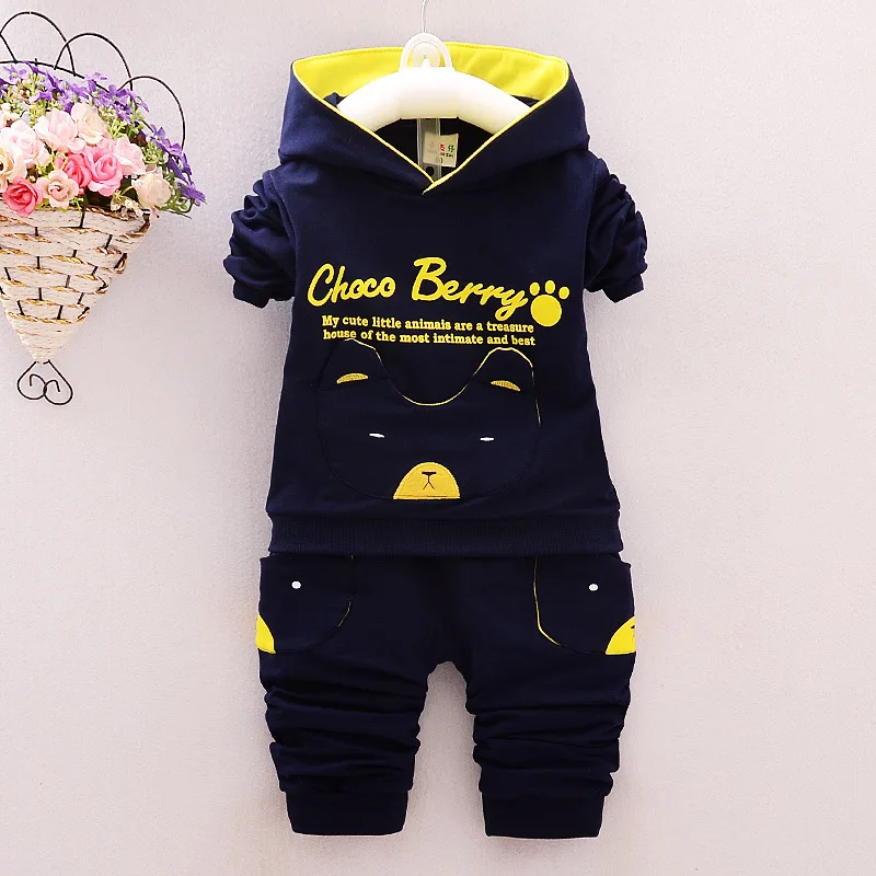 New Baby boy Tracksuits Children Clothing Set Spring Fall Hoody Boys