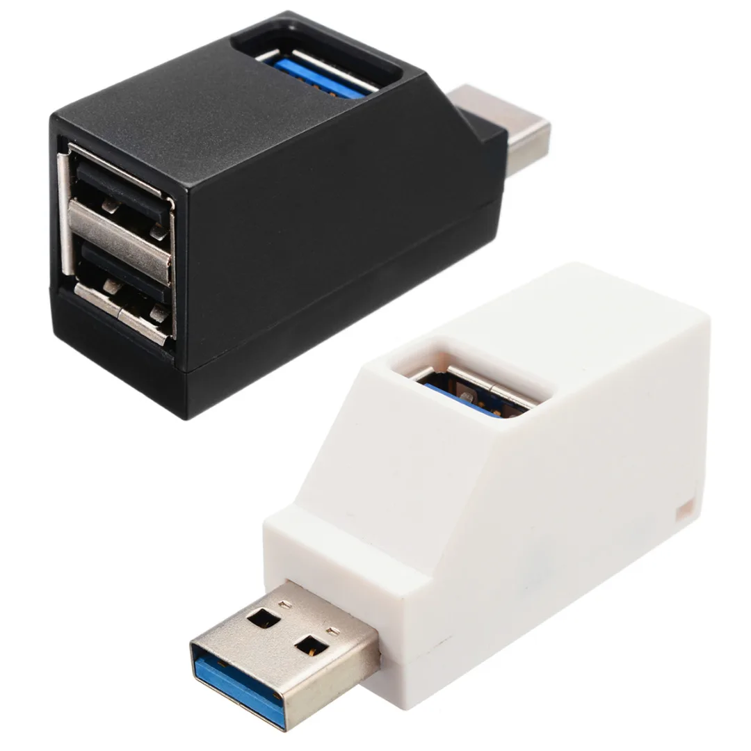 Мини USB 2,0 USB 3,0 концентратор 3 порта Портативный usb-концентратор 480 Мбит/с Высокоскоростной USB 3,0 концентратор USB разветвитель USB для ПК