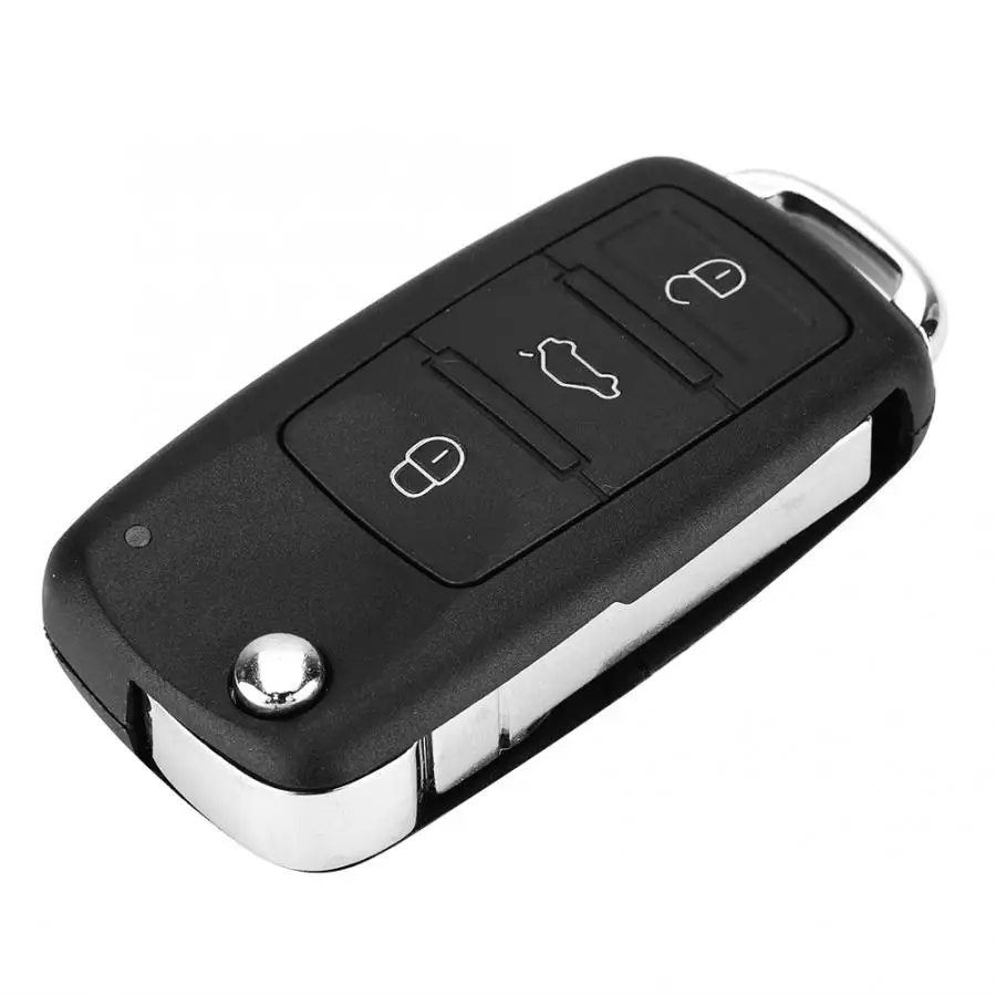 

3+1 Button Car Remote Folding Flip Key Fob Case Blade Cover Shell Fit for Touareg DKT0042 Car Accessories