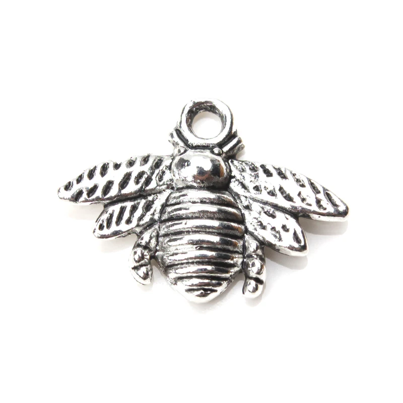 10pcs-lot-15-21mm-Bee-Charms-Antique-Silver-Tone-for-diy-charms-necklace-pendant-jewelry-accessories (1)