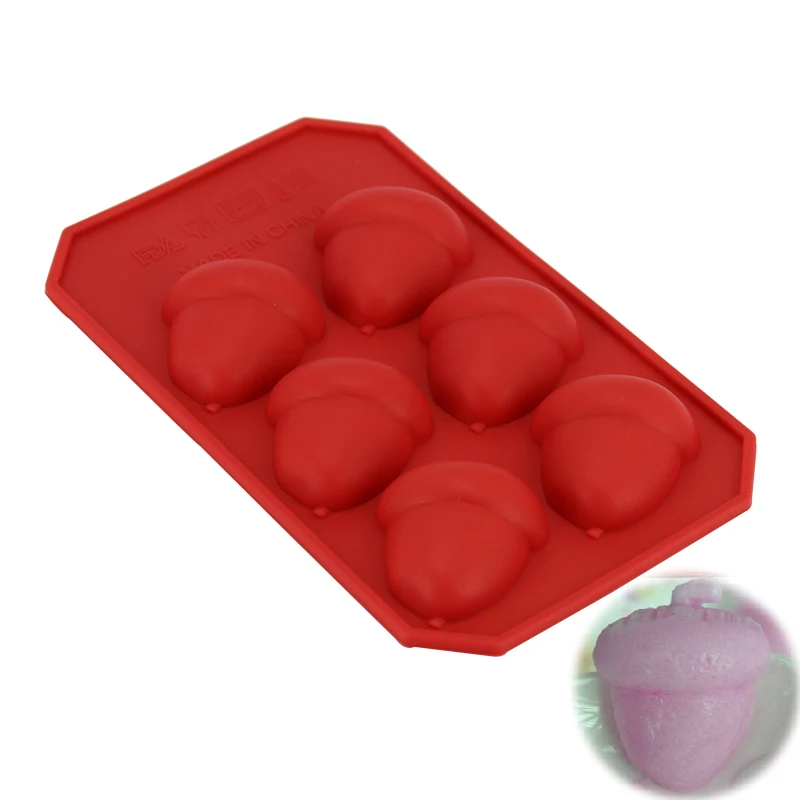 

DINIWELL Acorn Silicone Mold For Jelly Pudding Pastry Molds Chocolate Brownie Cakes Pine Nuts Ice Tray Baking Decorating Tools