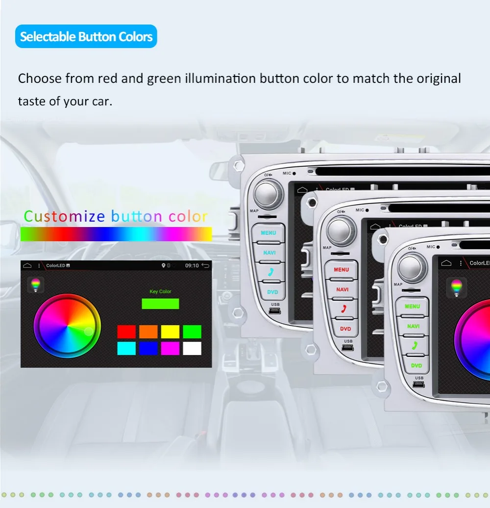 Discount Bosion Car Multimedia Player Android 9.0 GPS 2 Din car dvd player for FORD/Focus/S-MAX/Mondeo/C-MAX/Galaxy wifi car radio DSP 4