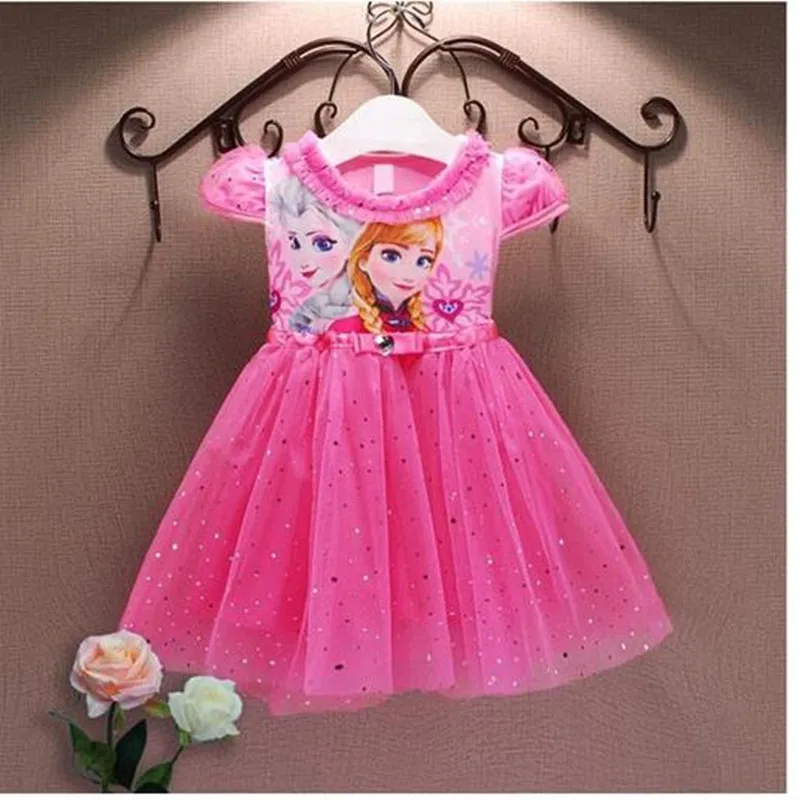 

Girls dress summer new children's cartoon short-sleeved dress birthday party Christmas dress role-playing costume princess dress