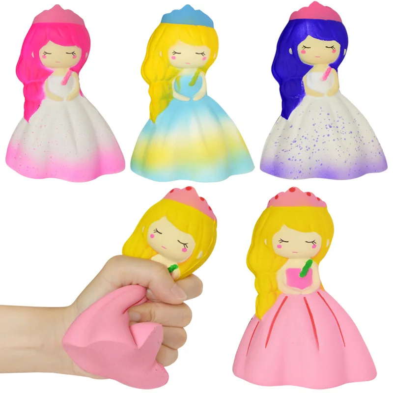 Мягкая игрушка принцесса кукла свадьба девушка сжимает медленно поднимающийся крем Ароматические декомпрессионные игрушки вечерние украшения Исцеление принцесса