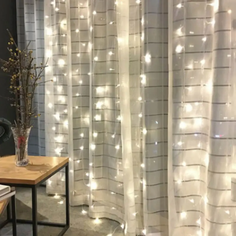 

3m 150 LED Fairy Curtain String Lights Wedding Party Christmas Room Decor Perfect Holiday 220V EU