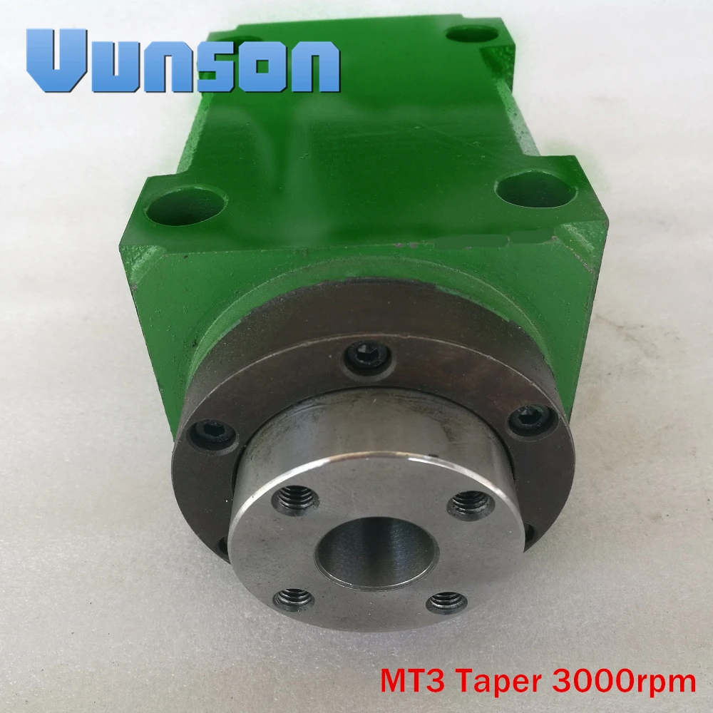 

Morse 3 MT3 MS3 Taper Chuck 1500W 1.5KW 2hp Power Head Power Unit Machine Tool Spindle Max.3000RPM for Drilling/Boring Machine