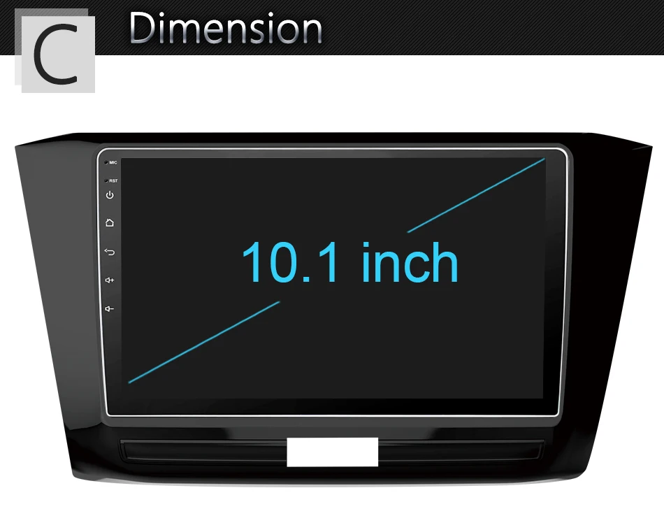 Excellent Eunavi Android 8.1 Octa-core 9 inch Car Radio GPS Navi Player for  VW Volkswagen Passat 2016 With SWC WIFI 2G+32G 25