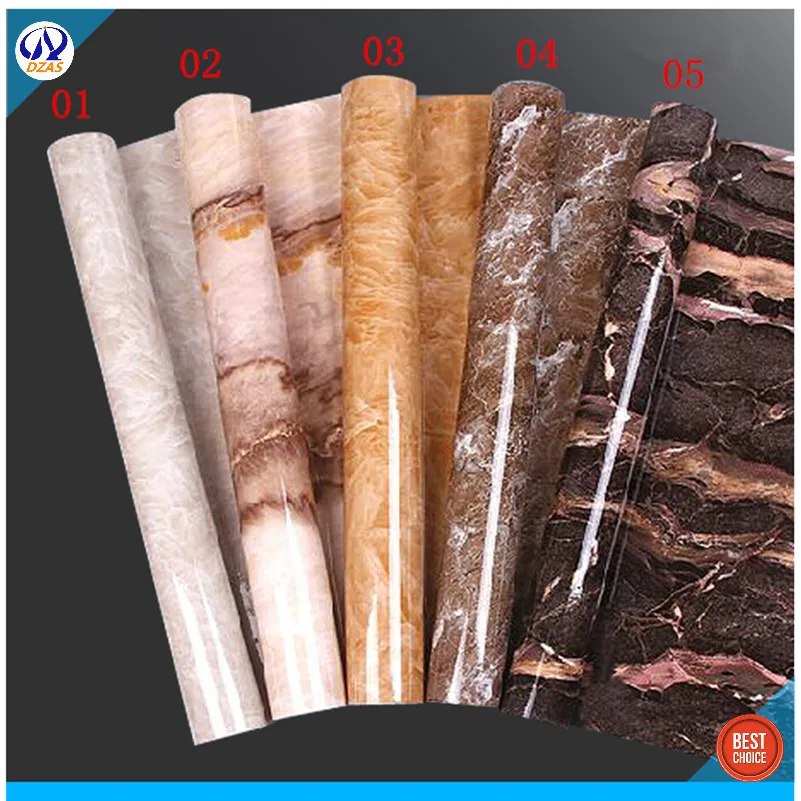 All free shipping Self adhesive marble wallpapers roll home decoration