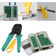 RJ45 RJ11 RJ12 CAT5 LAN Сетевой набор инструментов Кабельный тестер для связи обжимные плоскогубцы