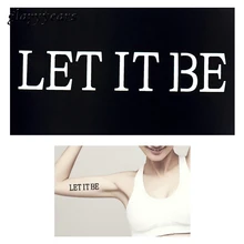 1 шт краска для тела, трафарет для татуировки, пусть это будут слова, дизайн для рисования, сделай сам, шаблон для татуировки, для крутых женщин, мужчин, искусство для лица G87