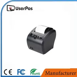 80 мм модные принтер тепловой драйвер этикетки принтер с USB + Lan + RS232