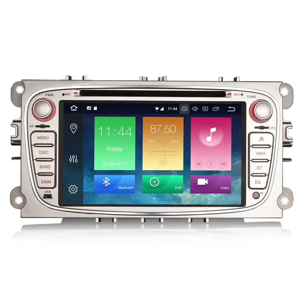 Erisin ES7409F 7&quot Android 8.0 Octa core 4G RAM Car DVD GPS Radio DVR DAB+ For Ford Mondeo Focus S/C-Max Galaxy | Автомобили и
