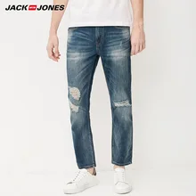 Jack Jones Бренд Новинка Мужский Джинсы с Хлопка 64% Ткань Эластичная Нательный Фасон с Застёжком Молнии YKK Мужские Одежды 217232518