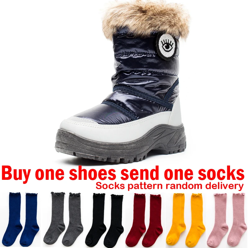 

Winter Shoes Kids Shoes Boys Winter Boots For Girls Toddler Boots Children Fur Snow Boots Girls Sneaker Waterproof Boots 24-35