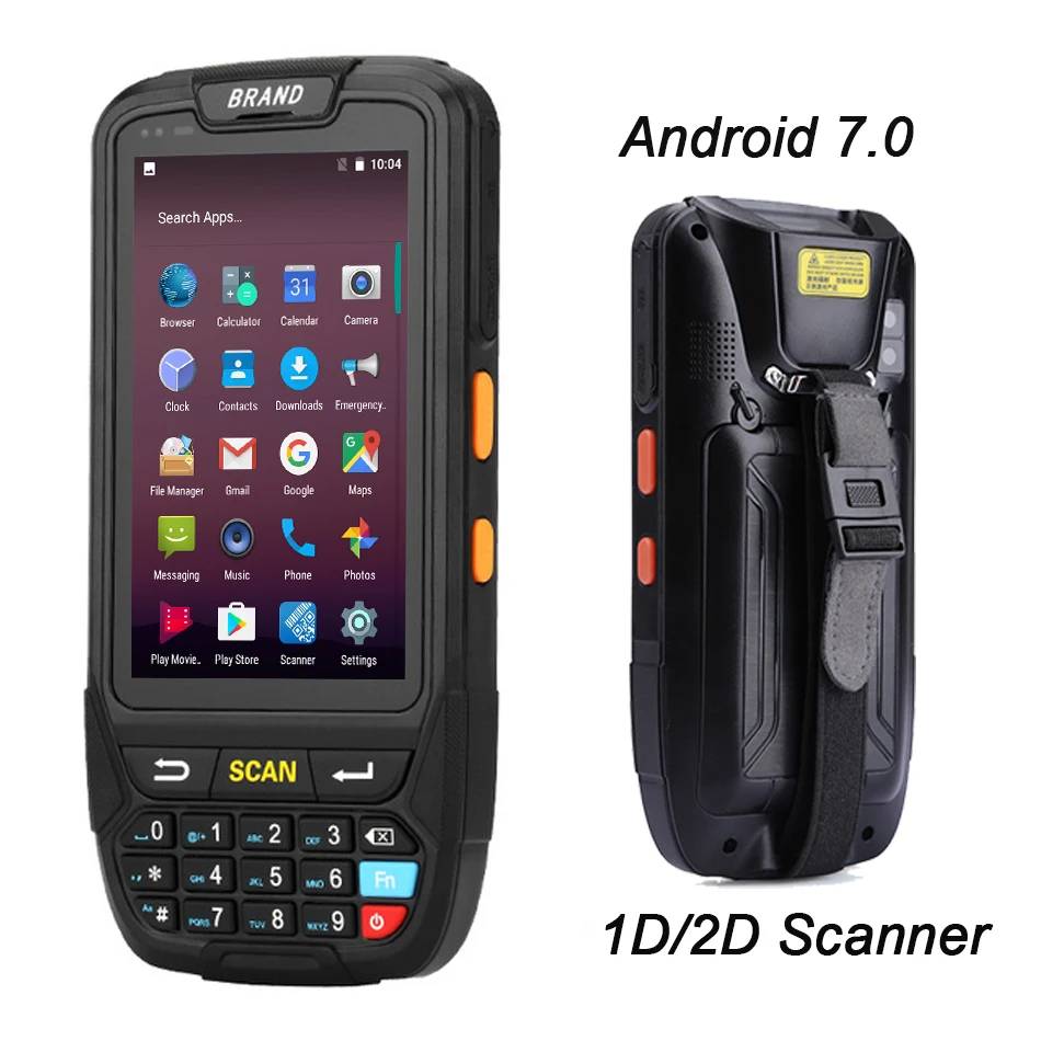 

PDA Android 7.0 1d bluetooth android barcode scanner 1D USB Rugged pda Data Collector terminal scanner reader handheld terminal