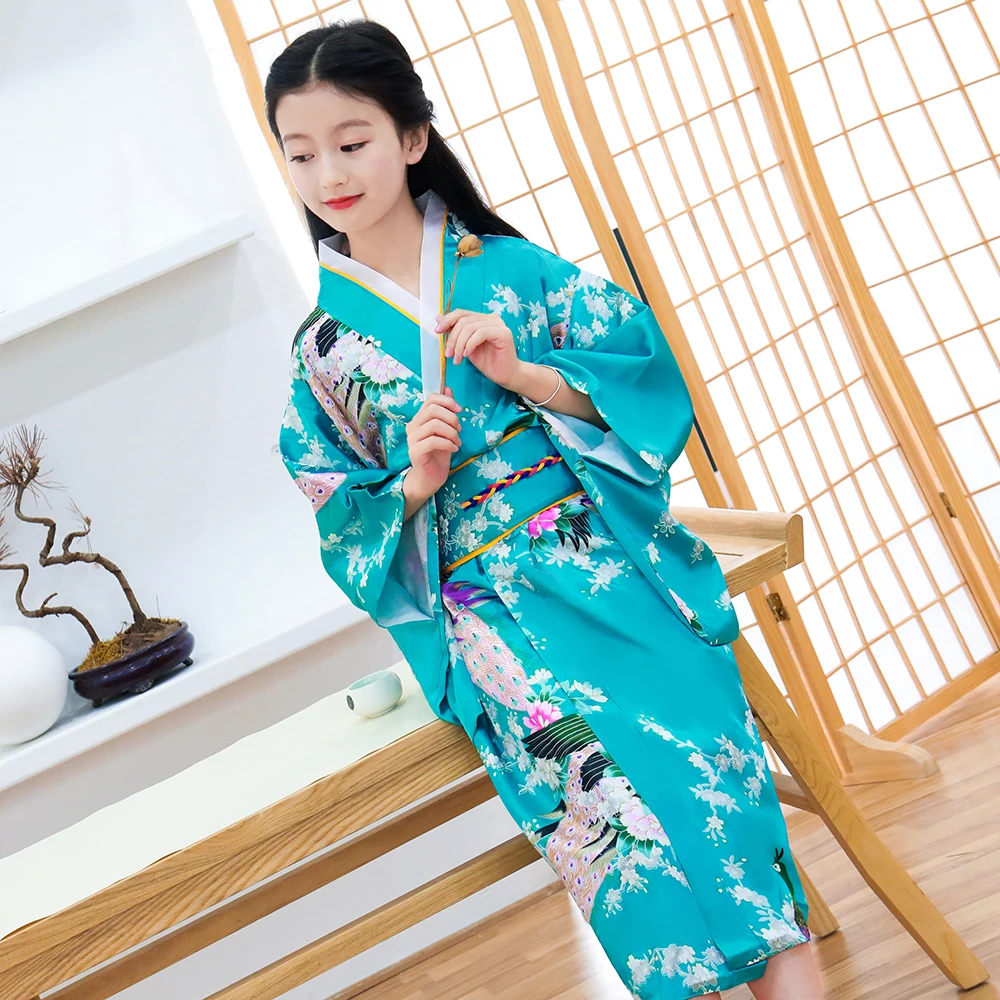 Girls Children's Oriental Chinese Kimono Style Dress 1-2yrs to 13-14yrs