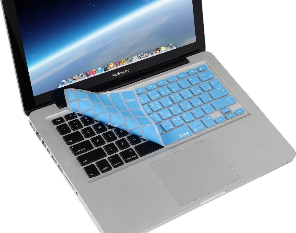 XSKN арабская клавиатура кожи для Macbook, для Apple Macbook 13 15 Клавиатура ноутбука силиконовая крышка клавиатуры защитная наклейка пленка