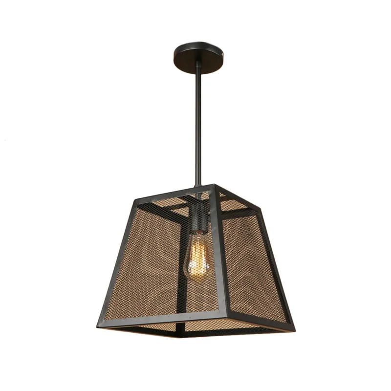 

Loft Style Edison Industrial Vintage Droplight Iron Net LED Pendant Light Fixtures Retro Hanging Lamp Home Lighting Decoration